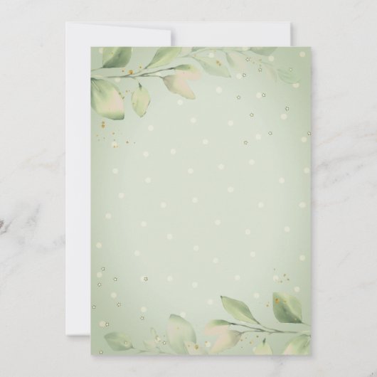 ベビーシャワーで運転するおもちゃの列車 招待状 (裏面)