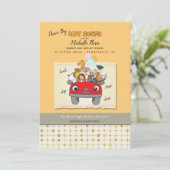 ベビーシャワーで運転 招待状 (スタンド正面)