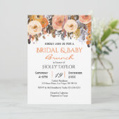 ベビーシャワーとブライダルシャワーアイディアの併用 招待状 (スタンド正面)