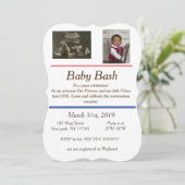 ベビーシャワーと誕生日の招待状 招待状 (スタンド正面)