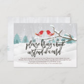 ベビーシャワーにおすすめの本を持ってきてください カードの代わりに 招待状 (正面/裏面)