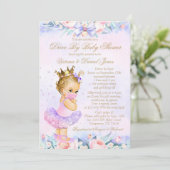 ベビーシャワーによるマスク駆動付プリンセス 招待状 (スタンド正面)