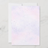 ベビーシャワーによるマスク駆動付プリンセス 招待状 (裏面)