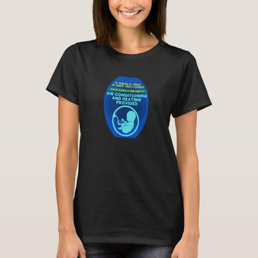 ベビーシャワーに最適な赤ちゃんとママの愛情と絆 Tシャツ (正面)