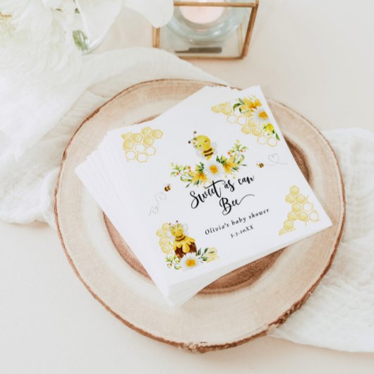 ベビーシャワーに甘い スタンダードカクテルナプキン