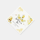 ベビーシャワーに甘い スタンダードカクテルナプキン (角)