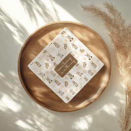 ベビーシャワーに行くバニー男女兼用ズ スタンダードカクテルナプキン