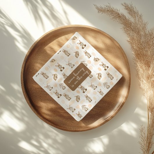 ベビーシャワーに行くバニー男女兼用ズ スタンダードカクテルナプキン