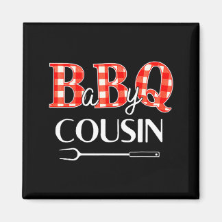 ベビーシャワーのいとこのBBQパーティーのかわいいおそろいのファミリー マグネット