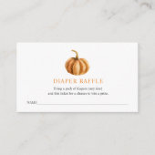ベビーシャワーのおむつくじチケット エンクロージャーカード (正面)