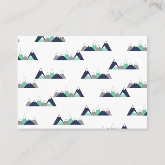 ベビーシャワーのおむつのラッフルのチケットカード エンクロージャーカード (裏面)