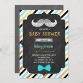 ベビーシャワーのお招き 招待状 (正面/裏面)