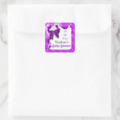 ベビーシャワーのお気に入りの告知 スクエアシール (バッグ)