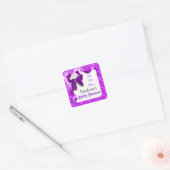 ベビーシャワーのお気に入りの告知 スクエアシール (封筒)