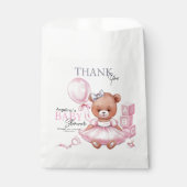 ベビーシャワーのお気に入りバッグテディベア フェイバーバッグ (正面)