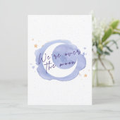 ベビーシャワーのお知らせまたは招待状 招待状 (スタンド正面)