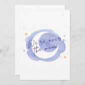 ベビーシャワーのお知らせまたは招待状 招待状 (正面/裏面)