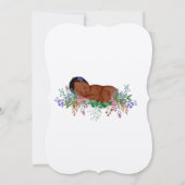 ベビーシャワーのお知らせ 誕生花 7月 ラークスパー 招待状 (裏面)