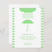 ベビーシャワーのお礼 ニュートラル カード (正面/裏面)