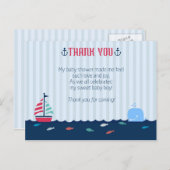 ベビーシャワーのお礼 ポストカード (正面/裏面)