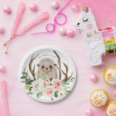 ベビーシャワーのかわいい森林ハリネズミの紙皿 ペーパープレート (パーティー)