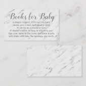 ベビーシャワーのかわいい詩の招待状のための本の要求 エンクロージャーカード (正面/裏面)