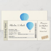 ベビーシャワーのご招待　～冒険が待っている～ 招待状 (正面/裏面)