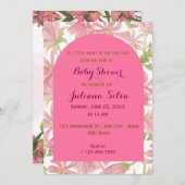 ベビーシャワーのご招待 招待状 (正面/裏面)