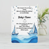 ベビーシャワーのご招待 招待状 (スタンド正面)