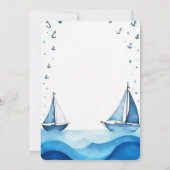 ベビーシャワーのご招待 招待状 (裏面)