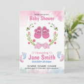 ベビーシャワーのご案内 招待状 (スタンド正面)