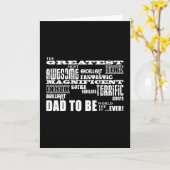 ベビーシャワーのすばらしく最も最高のな未来はあるためにパパの父となります カード (黄色い花)