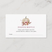ベビーシャワーのためのおむつのラッフルのチケット エンクロージャーカード