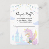 ベビーシャワーのための封入カード おむつくじ エンクロージャーカード (正面)