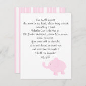 ベビーシャワーのための本を持って来て下さい エンクロージャーカード (正面/裏面)