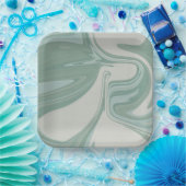 ベビーシャワーのための遊び心のあるスクエアペーパープレート ペーパープレート (パーティー)