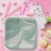 ベビーシャワーのための遊び心のあるスクエアペーパープレート ペーパープレート (パーティー)