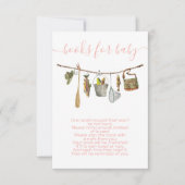 ベビーシャワーのための釣りの本 女の子 カード (正面)