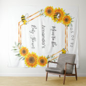 ベビーシャワーのひまわり ママトゥビー 性別問わず タペストリー (インサイチュ(横))