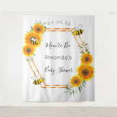 ベビーシャワーのひまわり ママトゥビー 性別問わず タペストリー (正面)