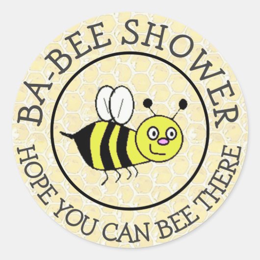 ベビーシャワーのまわりにシール ラウンドシール (正面)