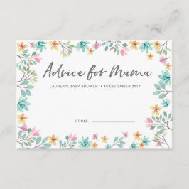 ベビーシャワーのアドバイスは|のカラフルな花を梳きます 招待状