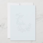 ベビーシャワーのカード（ベビーカーとキュートなアイコン付き） 招待状 (裏面)