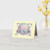 ベビーシャワーのギフトカード カード (黄色い花)