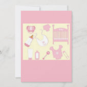 ベビーシャワーのギフトカード 招待状 (正面)