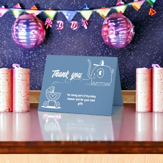 ベビーシャワーのギフト サンキューカード