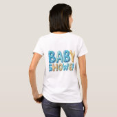 ベビーシャワーのギフト Tシャツ (裏面フル)