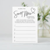 ベビーシャワーのゲームはこの混乱のゲームカードを推測します エンクロージャーカード (スタンド正面)