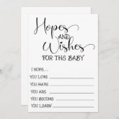 ベビーシャワーのゲーム, 赤ちゃんへの希望, ベビーシャワー (正面/裏面)