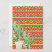 ベビーシャワーのサボテンの招待状のタコスの一続きのベビー 招待状 (裏面)